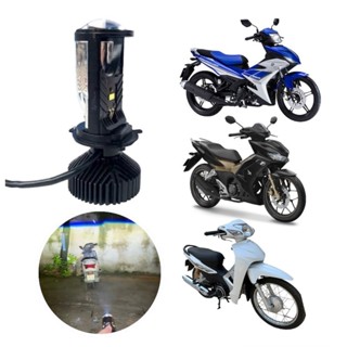 (Mua 3 tặng 1) đèn pha bóng T9 mini siêu sáng h4 phù hợp với tất cả các mẫu xe máy.. Bảo hành 1 năm