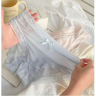 Sét 10 Quần Lót Nữ, Quần Lót Su Ren Lưới Sexy Phối Hoa Nơ Gợi Cảm Quyến Rũ 9119_