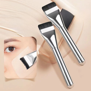 Bàn chải nền một ký tự Bàn chải mặt nạ đầu phẳng siêu mỏng Đế nhẹ Không ăn bột Dụng cụ làm đẹp