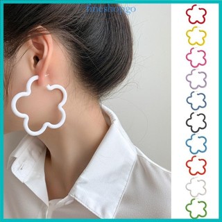 Bông tai hoa dễ thương Bông tai hoa tinh tế Chất liệu Acrylic Bông tai tai tai tai