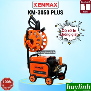 Máy xịt rửa xe Chỉnh Áp Kenmax KM-3050 Plus - 3050W - Có chống giật + rulo cuộn dây - motor lõi đồng [Sasuke SSK-3050]