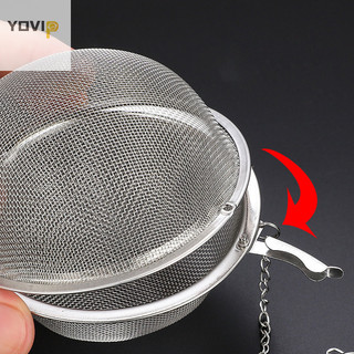 Yovip Máy Làm Trà Không Gỉ Hình Cầu Khóa Gia Vị Trà Lọc LướiTea Dụng Cụ Lọc VN