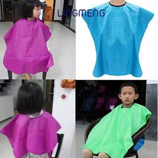 Khăn choàng cắt tóc chống thấm nước LINGMENG, tiện lợi cho bé