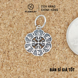 Bạc s925: charm bạc treo lục chú, kim cang htjewelry ph949