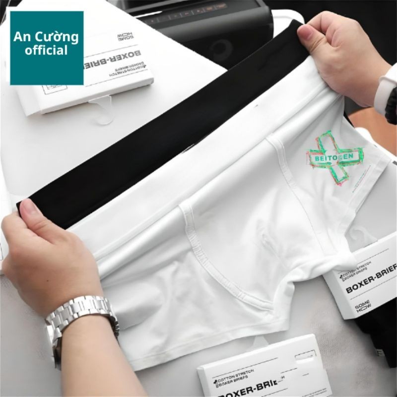 Quần lót nam quần sịp đùi thun lạnh hình ngộ nghĩng nhiều hình 4 chiều 1012 - ancuong.officia