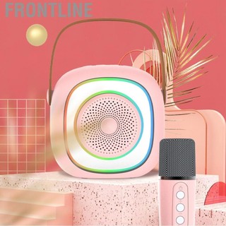 Frontline Loa Karaoke Bluetooth Di Động Mini, Loa Karaoke Bluetooth Máy Đa Chức Năng Nhỏ Gọn Có Micro Không Dây Cho Bữa Tiệc Gia Đình