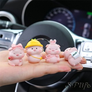 Sáng Tạo Piggy Văn Phòng Để Bàn Trang Trí Hoạt Hình Đáng Yêu Heo Nhựa Thủ Công Trang Trí Xe Hơi