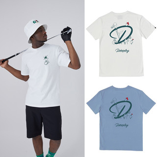 Dareplay Golf 100% Cotton Áo thun cổ tròn tay ngắn Quần áo chơi gôn cặp đôi