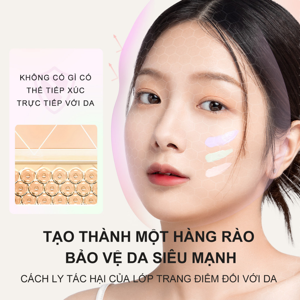 Ảnh 15 của Kem Lót FOCALLURE, ZEESEA Dưỡng Ẩm Làm Sáng Da Chống Thấm Nước Trọng Lượng NhẹFA-934 30g