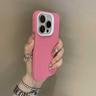 Ốp điện thoại silicon nhạy cảm màu trơn sang trọng cho iPhone15 14 13 12 11 Pro MAX IXS MAX XR XS Vỏ bảo vệ camera chống sốc Ốp lưng mềm dạng lỏng