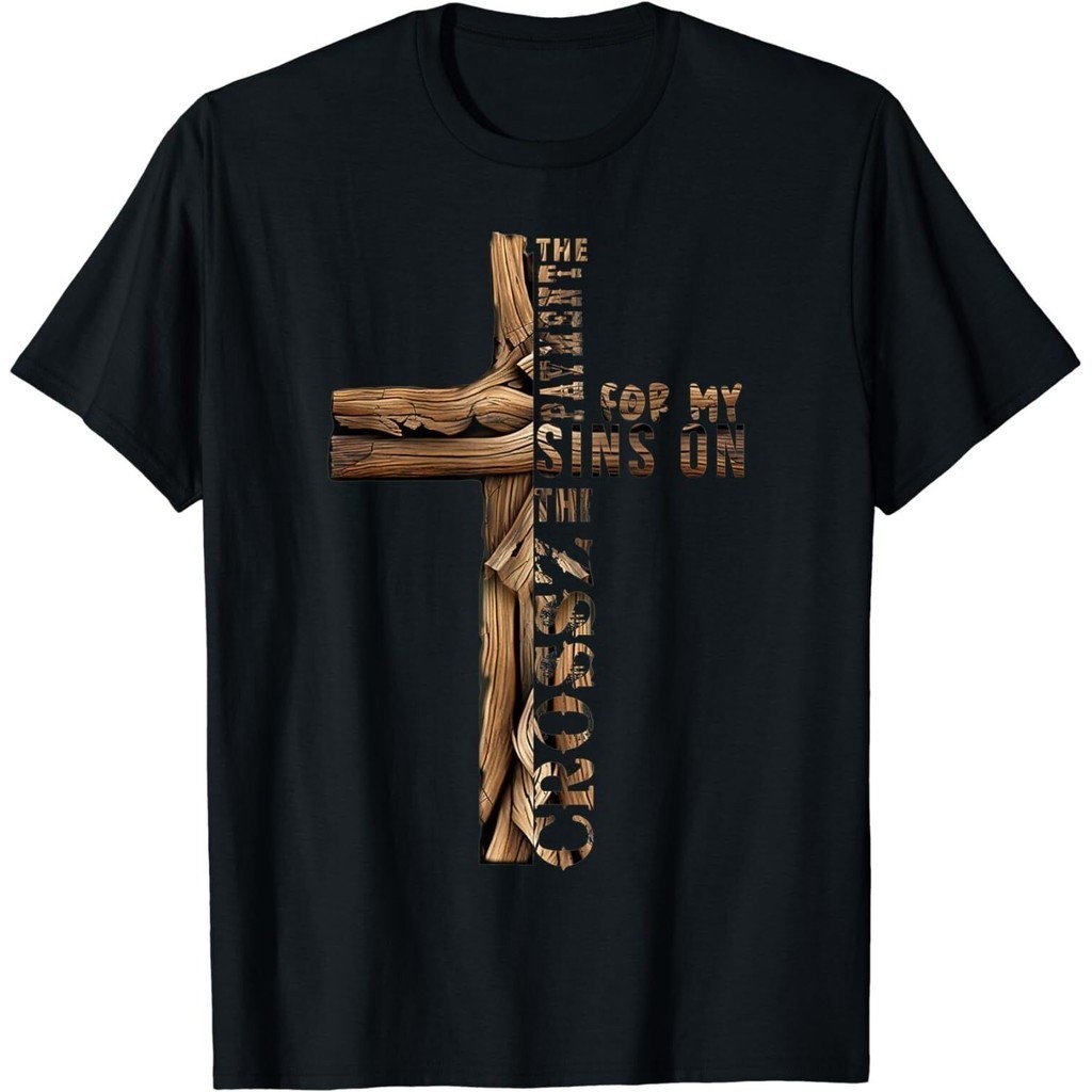 Mới John 3: 16 Christian Cross Bible Idea Áo thun dành cho nam giới