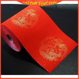 Cuộn giấy viết câu đối đỏ 20m 50m cuộn giấy xuyến câu đối màu đỏ