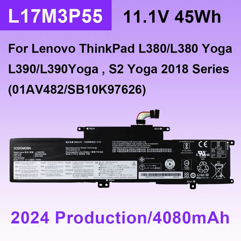 For Lenovo ThinkPad L380 L390 S2 Yoga 2018 L17M3P55 L17C3P53 L17L3P53 01AV481 01AV482 01AV483 SB10K9