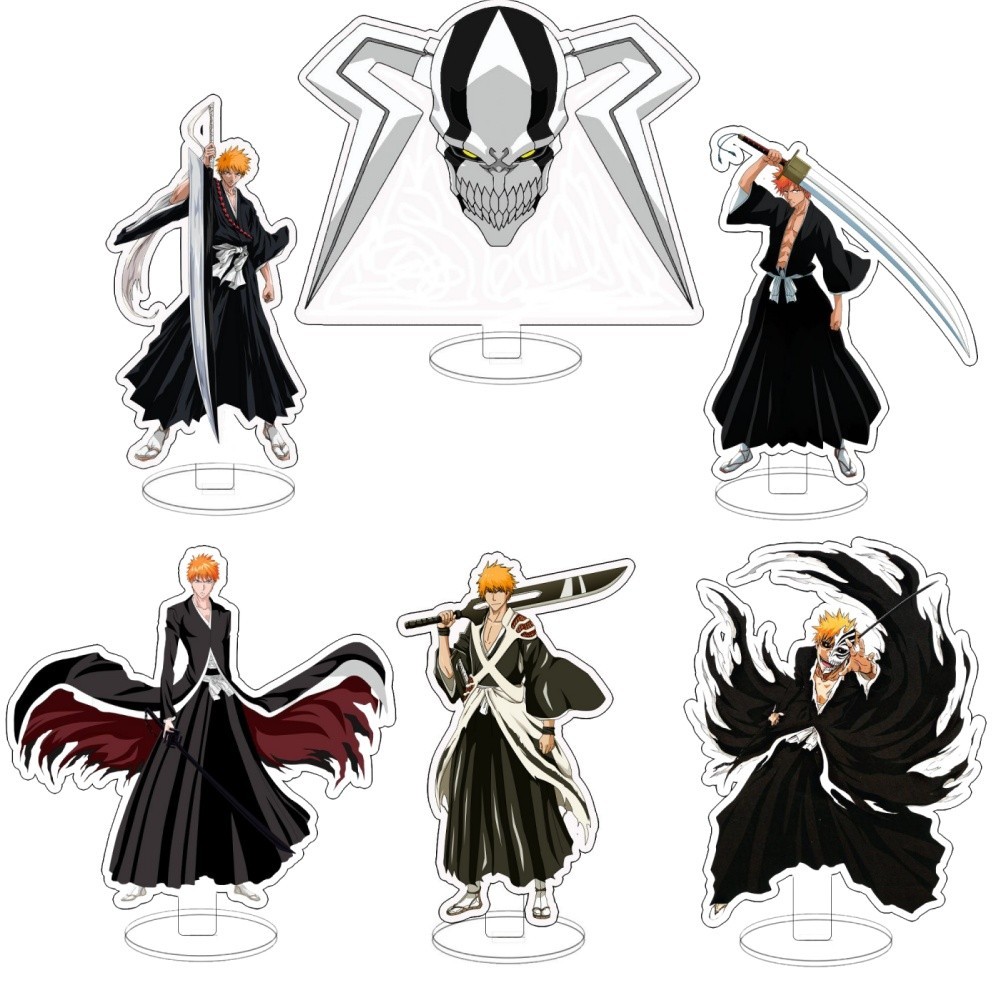 Móc Khoá, Mô Hình Standee BLEACH Kurosaki Ichigo Inoue Orihime Ishida Hot Manga Trang Trí Bàn Học, L