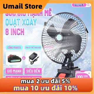 🔥Hỏa Tốc，10Cell,Kéo dài đến 8H，Quạt sạc,Quạt pin makita,Quạt Cầm Tay,Xoay được Quạt tích điện,