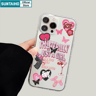 Suntaiho Thời Trang Vỏ Độc Đáo LOVE Tiếng Anh Họa Tiết Graffiti Ốp Điện Thoại Cho Iphone 11 12 13 14 15 16 Pro Max IP 7 8 Plus Iphon X Xs XR Xs Max TPU Mềm Cao Cấp Chống Sốc Ốp Lưng