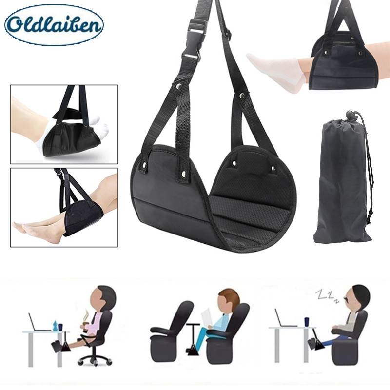 【Oldlaiben】Võng gác chân treo ghế treo ô tô máy bay,dây đai gác chân nghỉ ngơi xe hơi,văn phòng hay du lịch