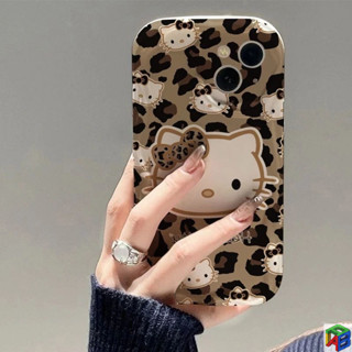 Ốp lưng in hình con báo Hello Kitty cho iPhone16 / 15Promax Iphone14plus 11 / 12 / 13promax 7 / 8Plus Xsmax Vỏ bảo vệ chống rơi