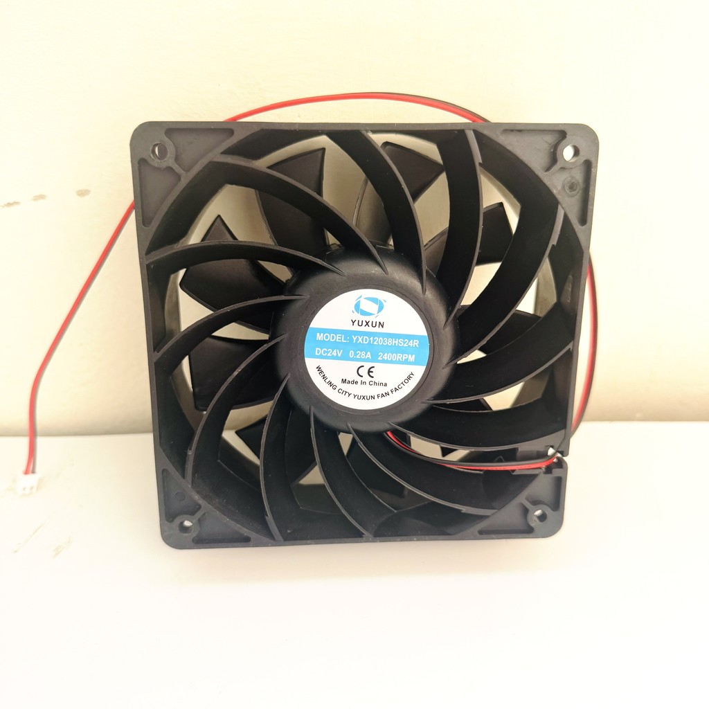 Quạt làm mát máy hàn 24V 12cm, Quạt tản nhiệt thông gió DC 24V