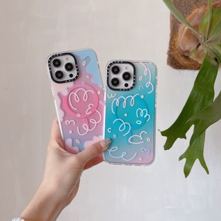 Casetify Pretty Gradient Flower Hard Plastic PC Case cho iPhone 11 15 12 13 14 Plus Pro Max Vỏ