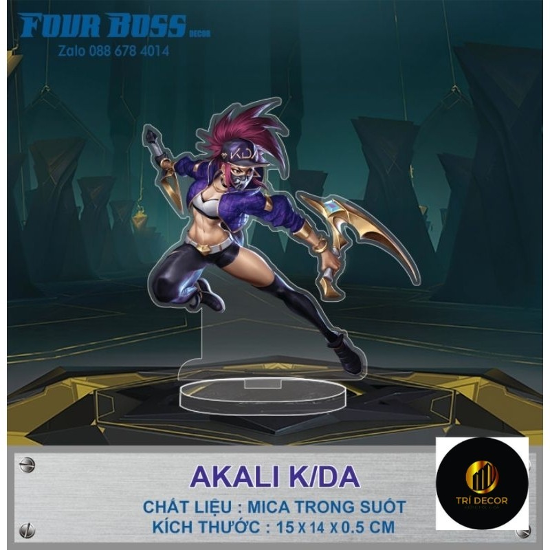 Mô hình tướng Akali K/DA trong game Liên Minh Huyền Thoại