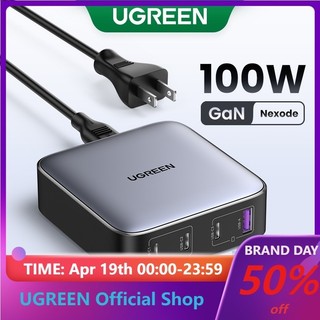 Ugreen Cốc Sạc Nhanh GaN 100W USB C PD 4 Cổng USB Type C Cho iPhone 15/14 Samsung