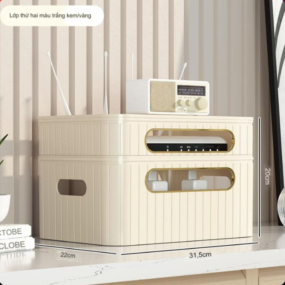 Hộp đựng công nghệ 2 tầng HIPSWAVE CASE WIFI VI 20cm Modern Tech gọn nhẹ World mart