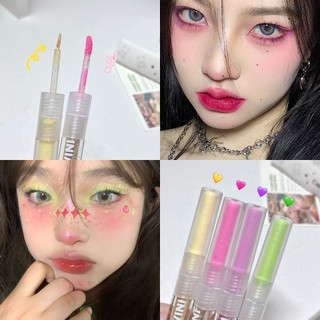 Dopamine Color Double Head Liquid Eyeshadow Nữ Sequin Eye Shadow Trang điểm làm đẹp