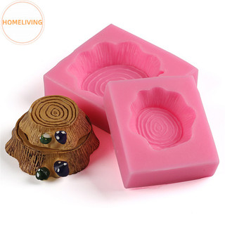 Homeliving 3D Cổ Tích Stump Khuôn Silicon Sô Cô La Fondant Bánh Topper Khuôn Trang Trí DIY Dụng Cụ VN