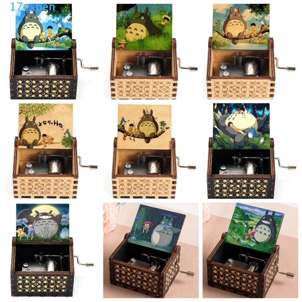 Expen Totoro Hộp Nhạc Quay Tay Bằng Gỗ, Họa Tiết Khắc Hoạt Hình Totoro Hộp Nhạc, Tonari No Totoro Âm Nhạc Retro Anime Retro Totoro Hộp Nhạc Sinh Nhật