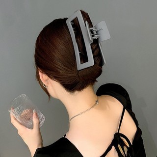 Kẹp tóc càng cua lớn LAGU SIZE 13cm nhám cặp búi tóc dễ thương màu trơn cơ bản phong cách hằng ngày