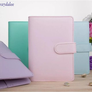 Dalee notebook cover có thể đổ lại đồ dùng học tập nhẫn chất kết dính thư mục tập tin a6 / a5 da pu notepad cover