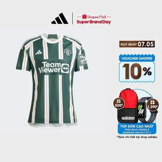  adidas Bóng đá Áo Đấu Sân Khách Manchester United 23/24 Nam màu xanh lá HR3675
