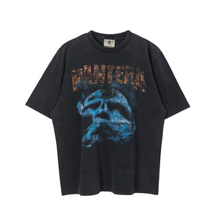 Pantera Pantera Pantera Ban Nhạc Rock Dark Retro Cổ Điển Album Cotton Nguyên Chất Rời Rửa Áo Thun Tay Ngắn