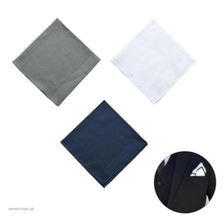 [Seve *] Khăn tay Cotton trơn cho AllAge Bandanas Pocket Square Facecloth Nam Nữ Khăn lau mồ hôi để sử dụng thông thường