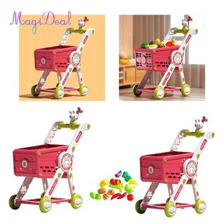 Xe đẩy trẻ em Đồ chơi Xe đẩy nhỏ Bộ xe đẩy siêu thị Mini Giỏ mua sắm cho