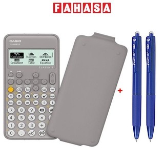 Máy tính casio fx-880btg - màu xám + 2 bút bi pilot bp-1rt - mực xanh