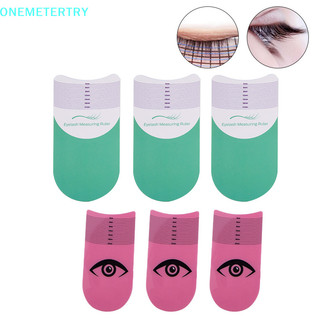 Onemetertry 3 cái bút lông mày thước đo lông mi chiều dài uốn độ thước vn