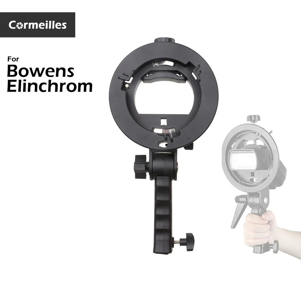 Bowens / Elinchrom S-Type Flash Giá Đỡ Bowens S Mount Loại Đa Năng Cho Speedlite Flash Snoot Softbox