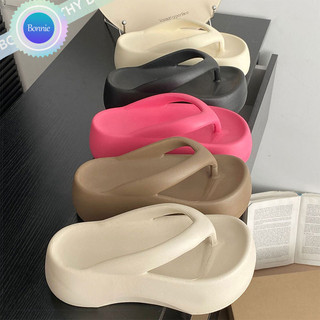 Dép xỏ ngón đế dày Bonnie Cathy (7cm).Dép nữ thời trang Hàn Quốc mềm mại và chống trượt