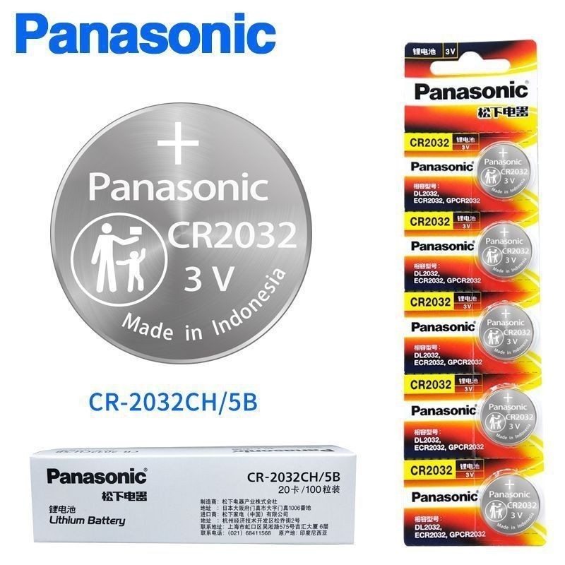 Pin Khuy Cúc Áo Panasonic CR2032 / CR2025 / CR2016 3V Lithium dùng cho Smartkey, đồng hồ, cân, thiết bị điện tử