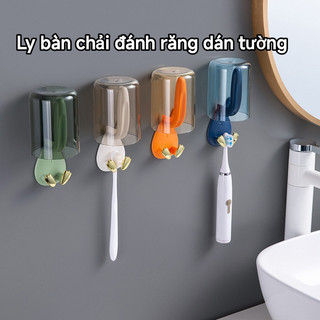 Ly dán tường móc bàn chải đánh răng không cần khoan tường