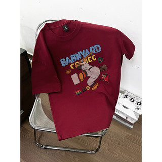 Fashmily Hàng có sẵn 100% Cotton Áo thun nữ tay ngắn Cặp đôi Hàn Quốc Baju Oversize Nam dáng rộng Tee