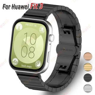 Dành cho huawei watch fit 3 dây đeo thép không gỉ dây kim loại vòng tay cho huawei fit 3 fit3 dây đeo tay thay thế đồng hồ phụ kiện
