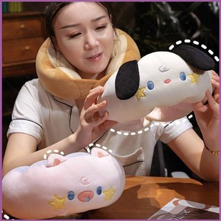 Capybara Hoạt Hình Dễ Thương Hình Chữ U Gối Cổ Sâu Bướm Du Lịch Di Động Bảo Vệ Gối Cổ 123