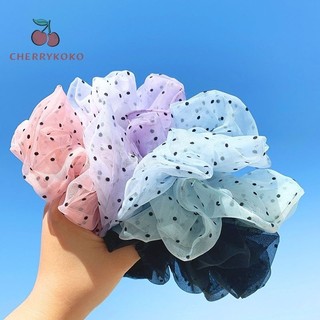 Dây buộc tóc ruột già Polka chấm bi