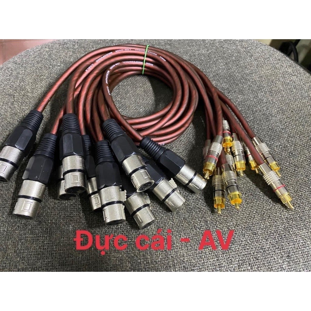  Dây Canon Cái Ra AV Hàng Tốt - Kết Nối Từ Amply ra Vang- Chất Lượng Cao 