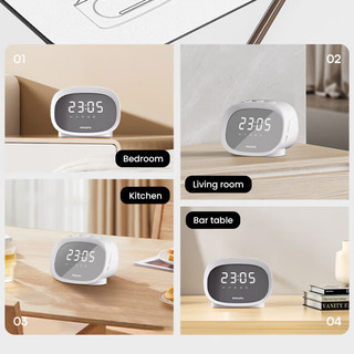 Đồng hồ LED loa Bluetooth Philips TAS2909 Alram