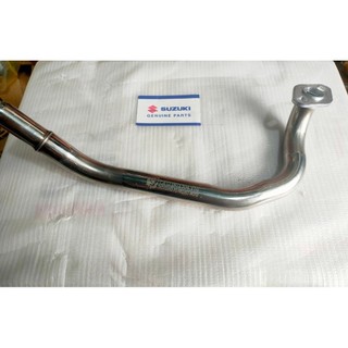   Ảnh thật  Cổ pô inox 304 cho suzuki Hayate xăng cơ SC SS xăng cơ 