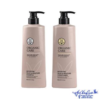 Gội Xả Hữu Cơ Dưỡng Tóc Chuyên Sâu, Ngăn Gãy Rụng, Phục Hồi Tóc Hư Tổn Divasea Organic Care 800mlx2 - MK
